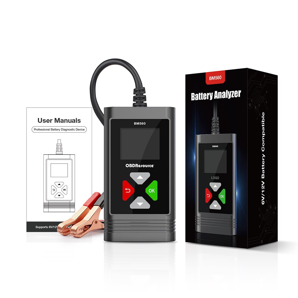 6V/12V Car Battery Tester BM560 Charging Loading Test 100-2000CCA 2AH-220AH Automotive Battery Analyzer: Default Title