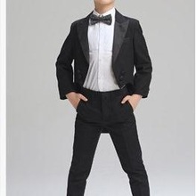 Brand Formal Boys Suits for Weddings Black Tuxedo Suit Boys Blazers Kids Boys Formal Suit Boy 5pcs/set