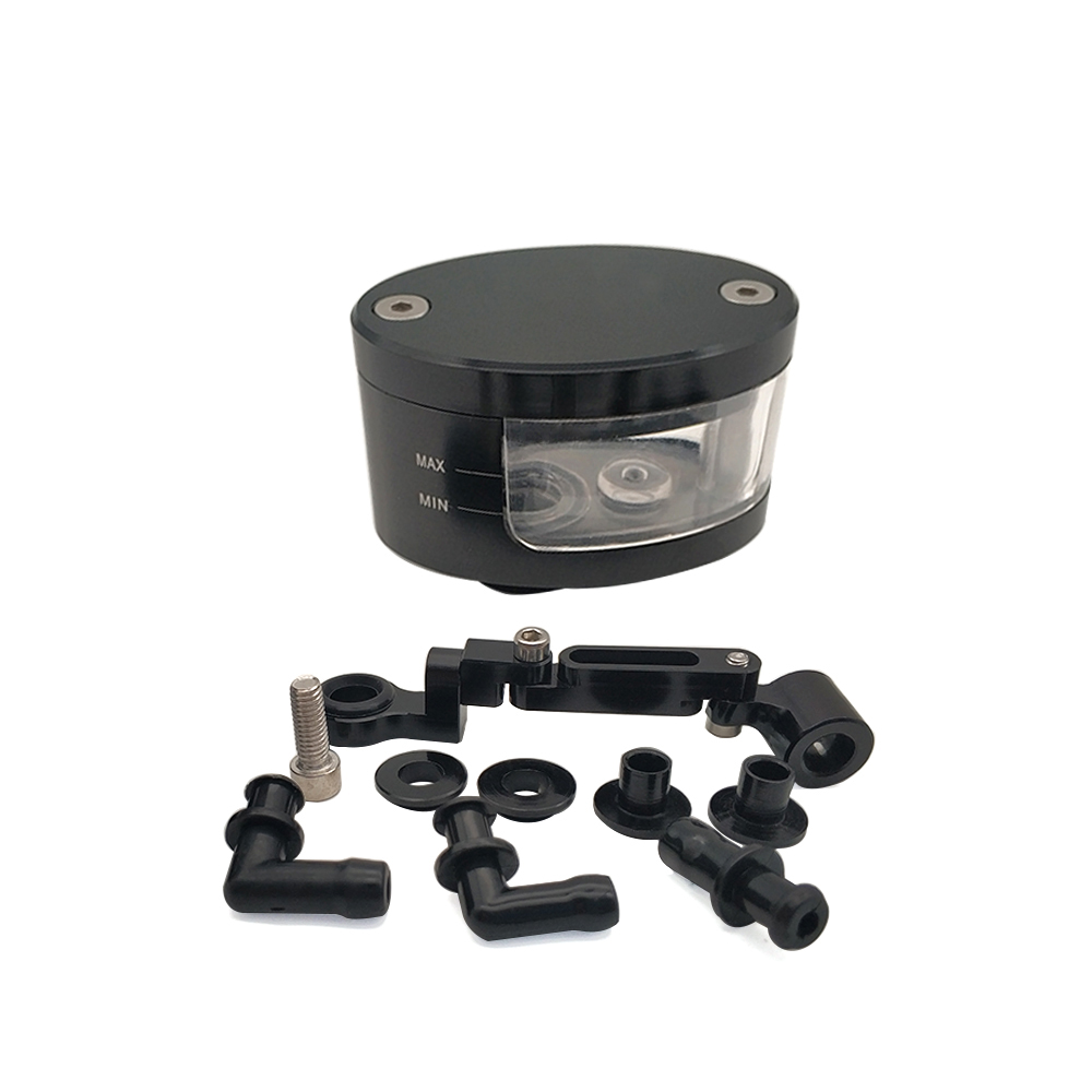 Für KTM sx 65 85 125 150 250 450 525 300XC 450XC Motorrad zubehör Brems Flüssigkeit öl Reservoir Tasse tank + unterstützung halterung: Black