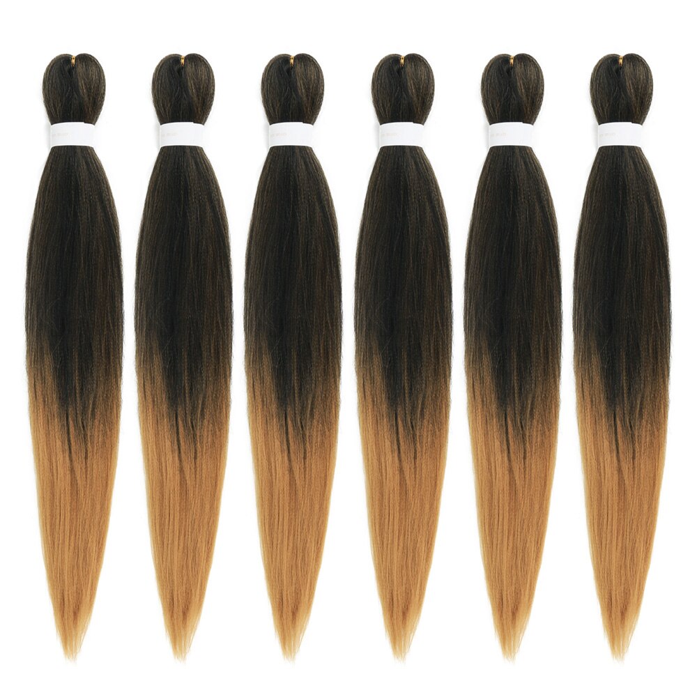 Longue 26 "facile tresse Crochet cheveux eau chaude réglage Pure/ Ombre Jumbo tresses cheveux 90 grammes Extensions de cheveux synthétiques pour les femmes