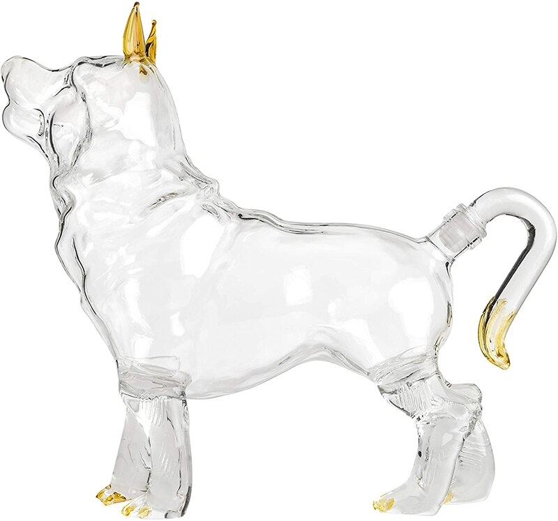 750 ml animal dog shaped home bar Whiskey Decanter Wine decanter for Liquor Scotch Bourbon