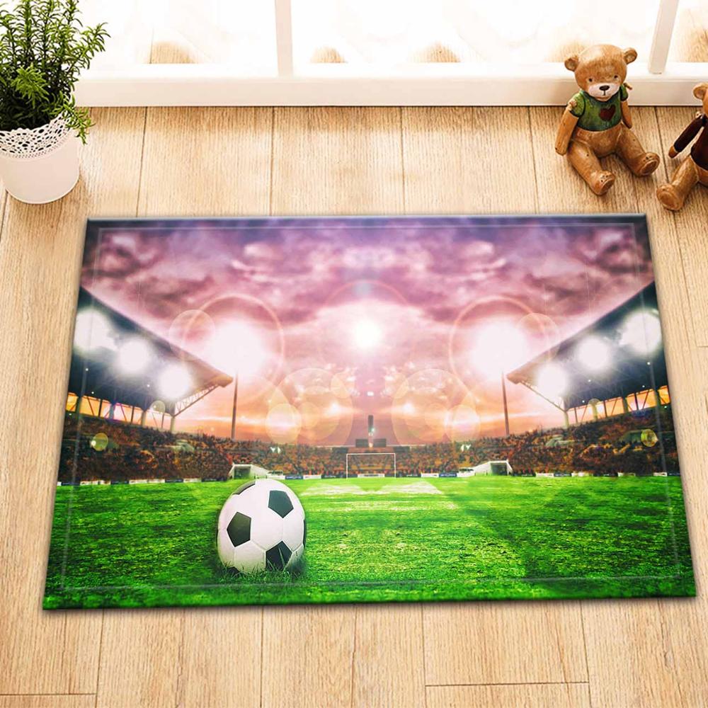 Lb 60*40 zachte witte zwarte voetbal blauwe vloermatten deurmatten slaapkamer tapijt vloerkleden voor woonkamer kinderkamer badkamer: 10720