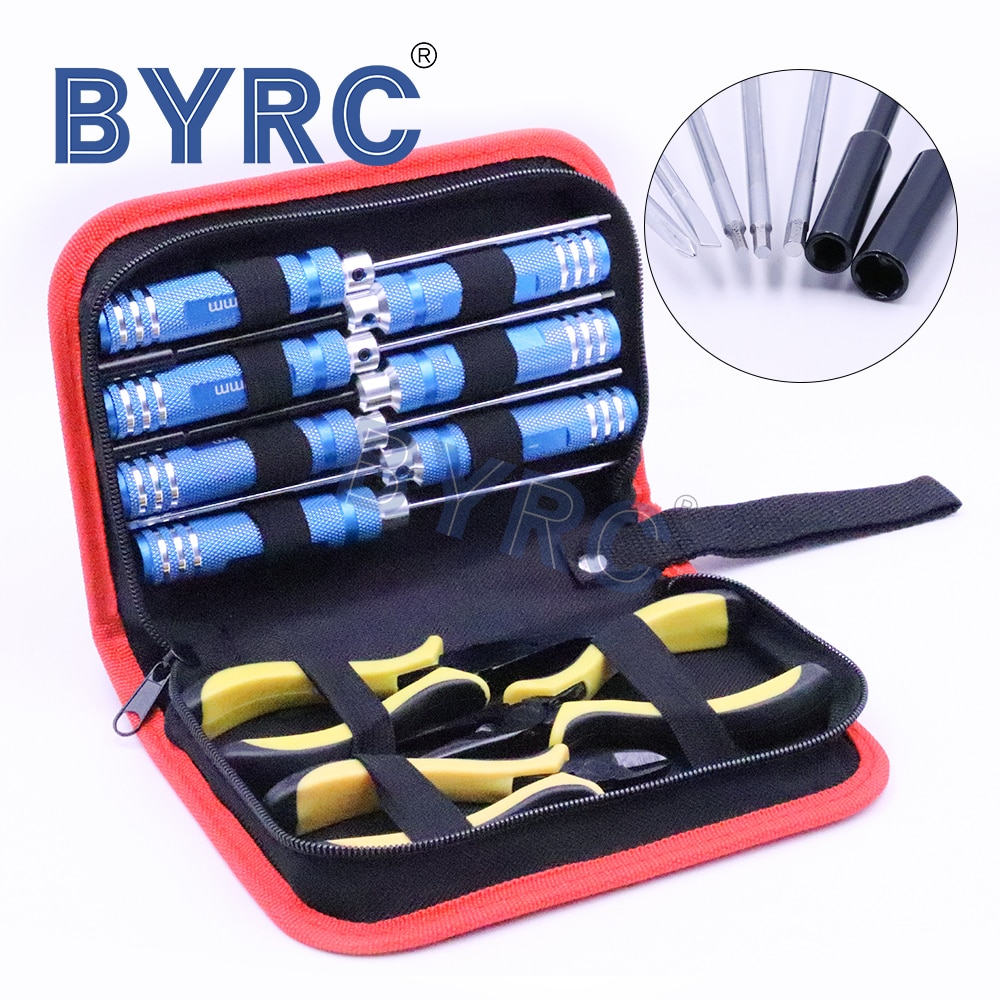 10pcs/set Ball Link 10 in 1 RC Helicopter Screwdriver Pliers Hex Hand Repair Tools Kits(1set) rc tools set
