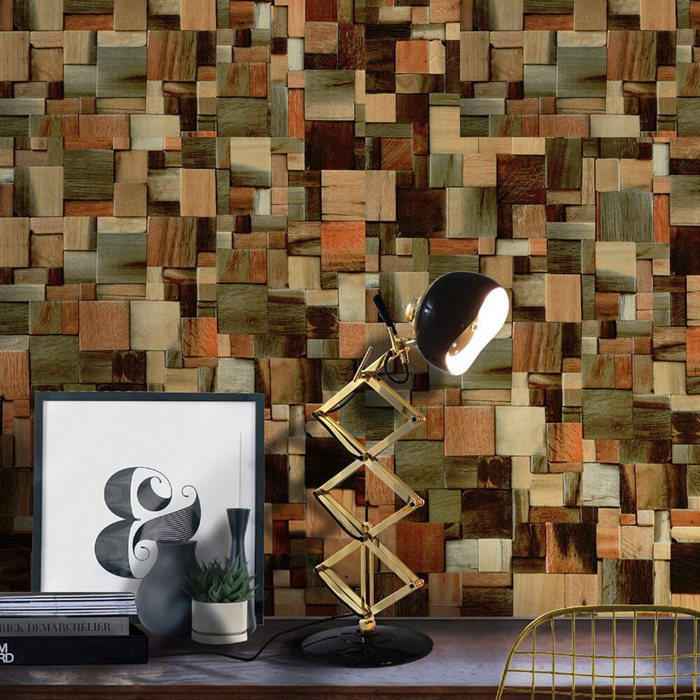 Waterdichte PVC Zelfklevend Vinyl Hout Behang Roll Voor Woonkamer Keuken Kinderkamer Slaapkamer Muren: B