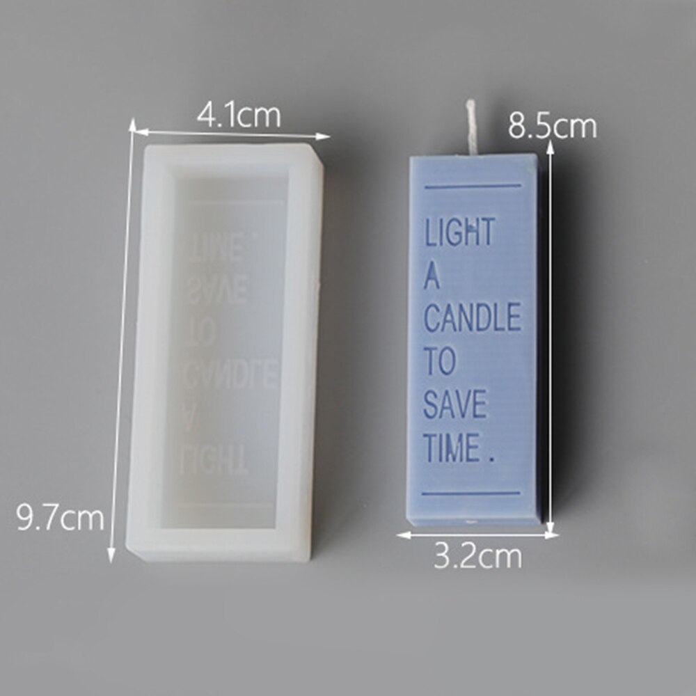 Candle Mold Reusable Handmade Candle Making Model Letter Candle Mould Simple Style Scented Candle Mould DIY Candle Craft