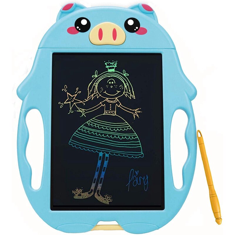 Lcd Schrijfblad, Kleurrijke Doodle Board Tekentafel, Voor 2-6 Jaar Kinderen, perfecte Voor Kinderen: Blue