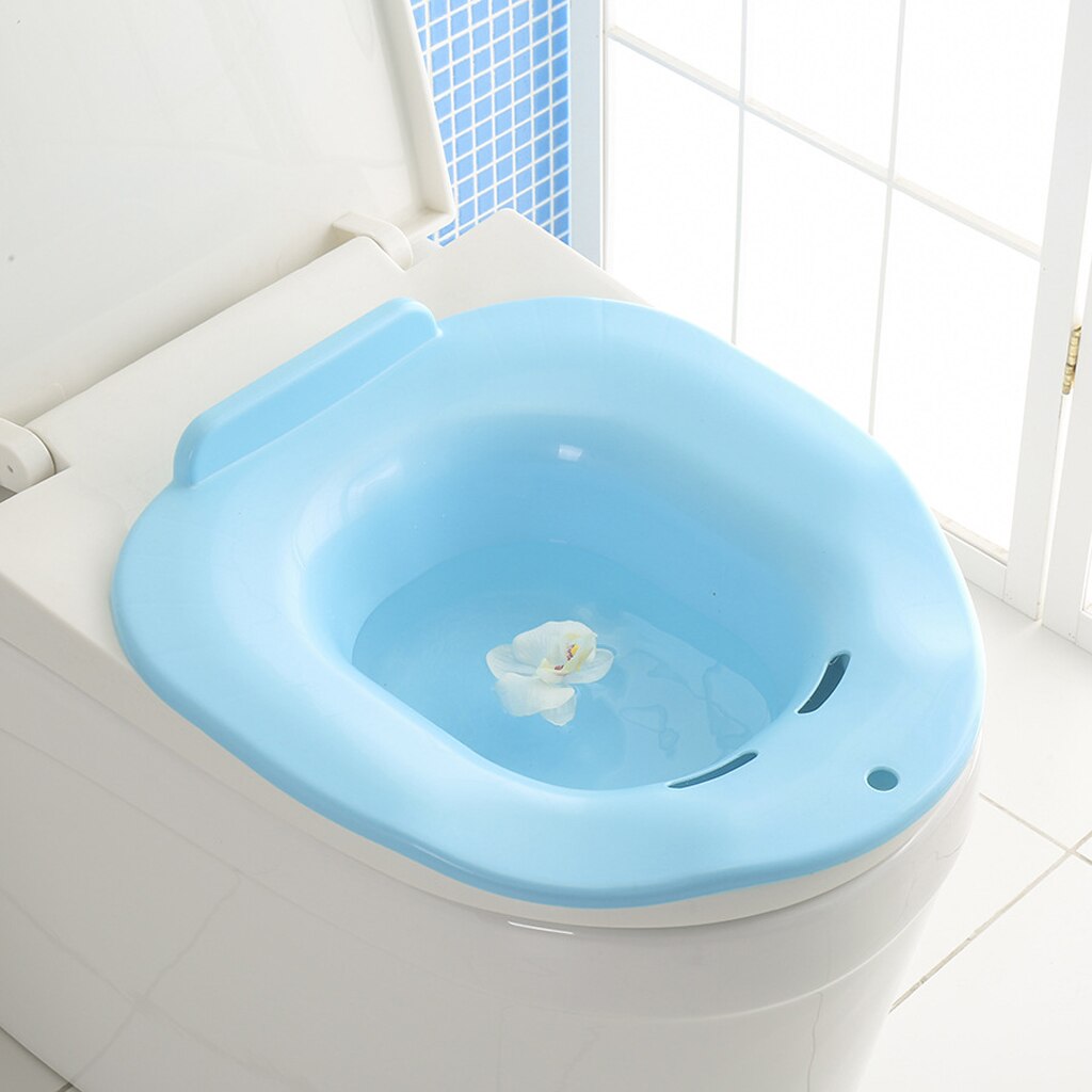 Bærbar højspa sitz-bad massage hoftebadekar rensebassin til toilet til gravide puerpera hæmorider patient