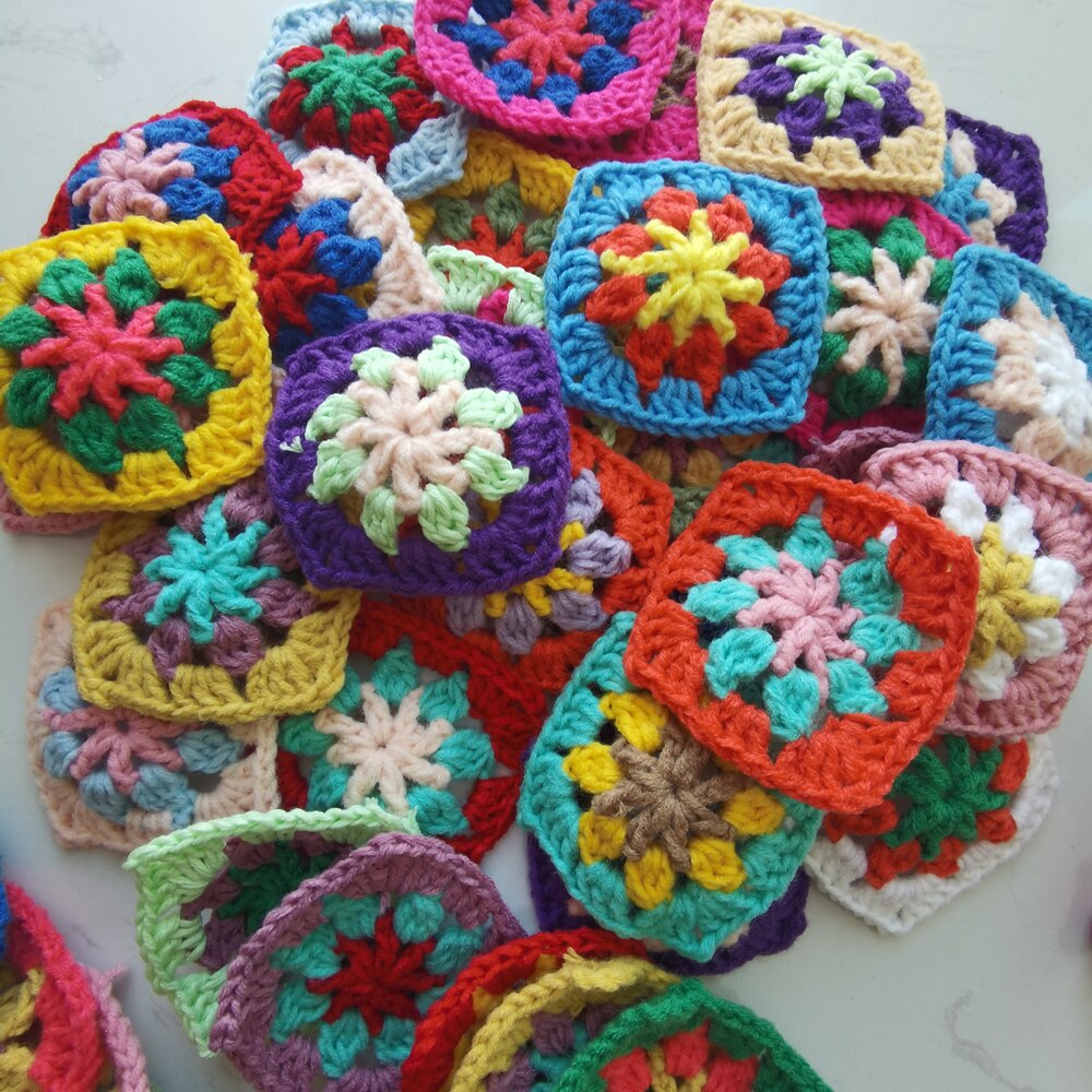 Two girls 50pcs/lot Handmade Original 7.5cm Trade Hand Crochet Coaster Handmade Cup Mat Photo Props Placemat Decorative Mat