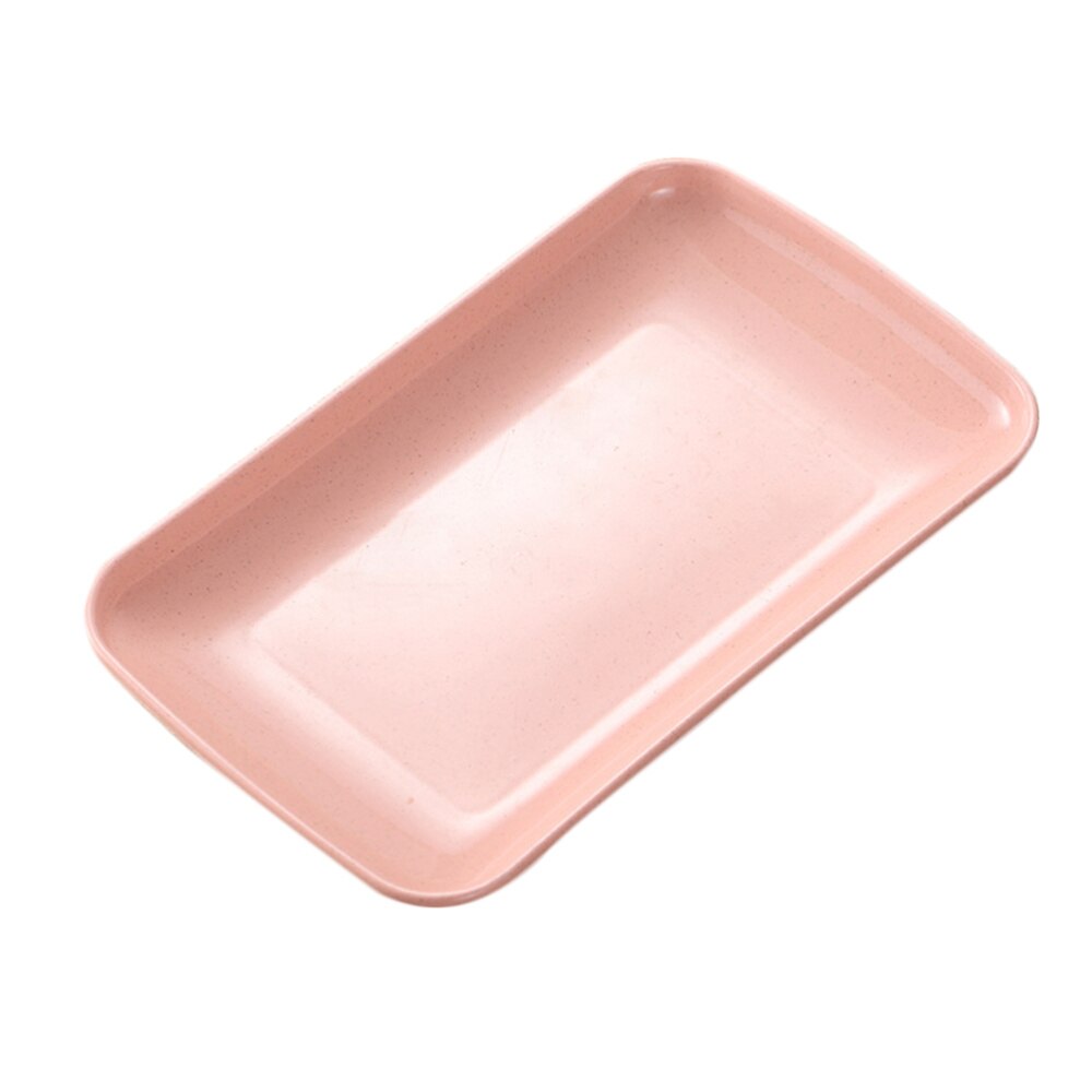 4pcs Dishes Household Dinner Plate Food Plate Microwave Oven Available Eco-friendly Home Kitchen Utensils (Pink, Green, Blue, Be: Pink