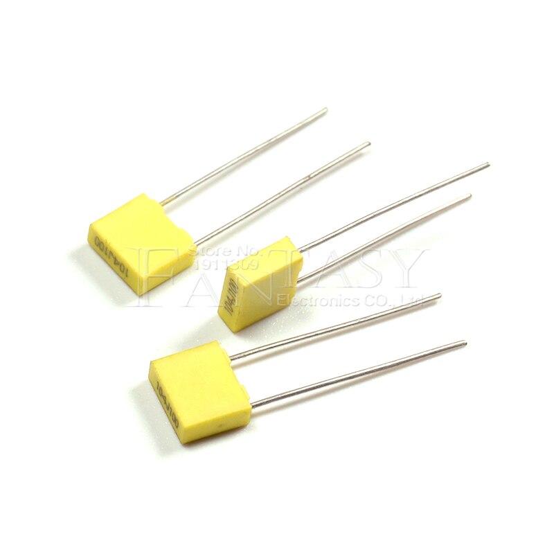 20Stck 100NJ 100 Korrektur Kondensator 100 V104J 100NF 0,1 UF 100V 104 104J 5mmPolypropylene Sicherheit kunststoff Film