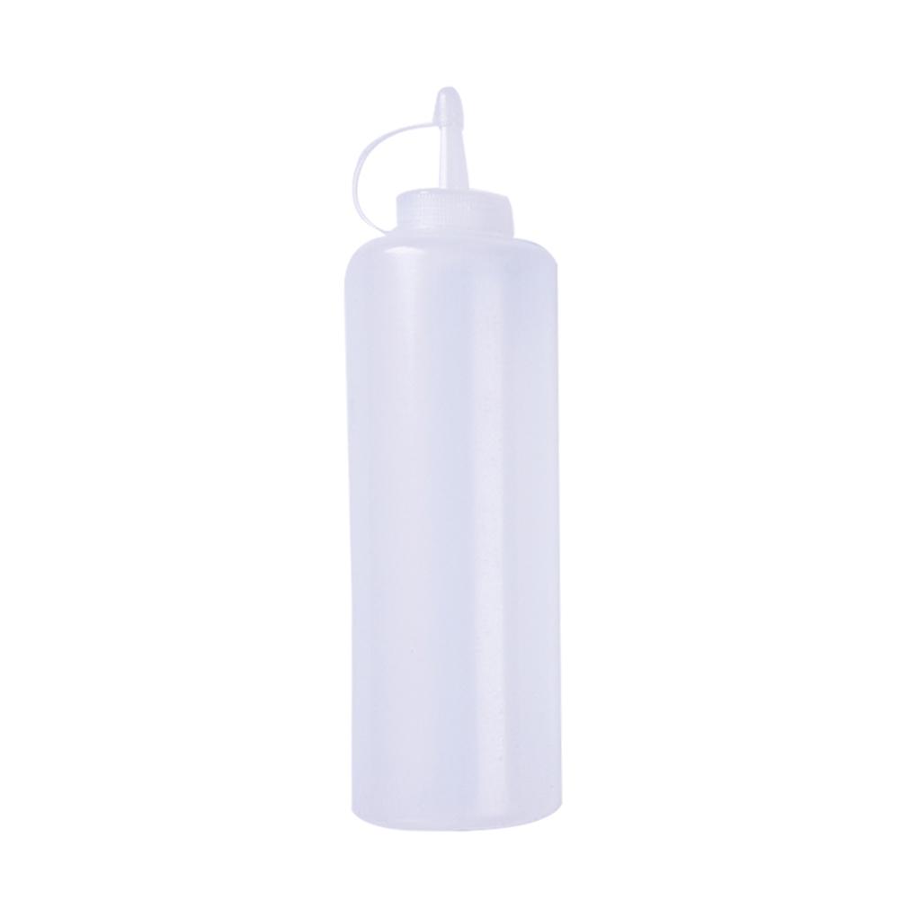 Plast sallad verktyg pressa sås ketchup senap flaskor lock oljedressing grill 1 st: 18 oz
