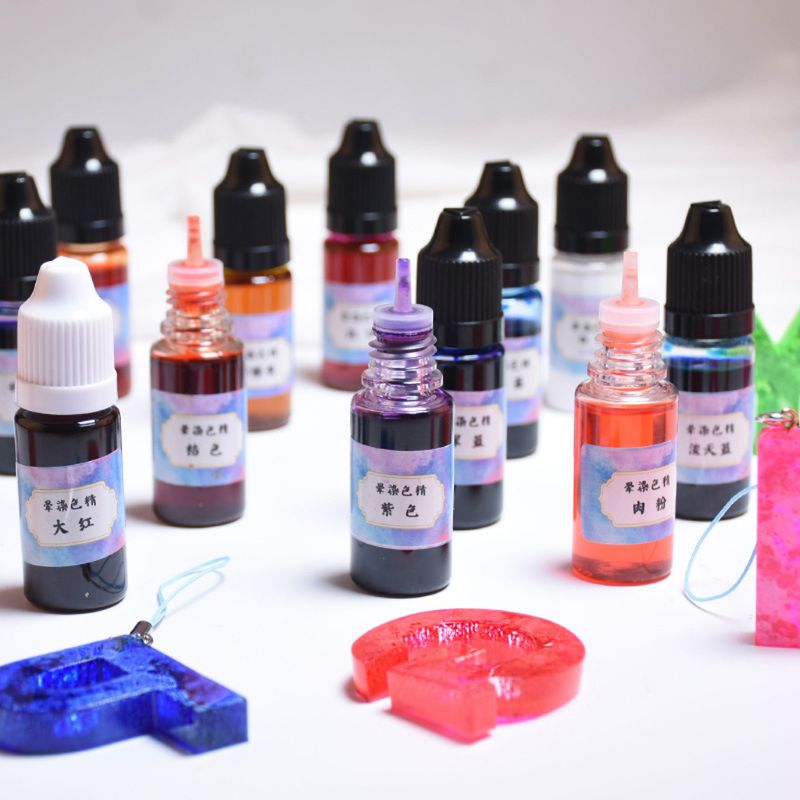 17 Color Ink Pigment Kit Liquid Colorant Dye Ink Diffusion Resin Jewelry Making