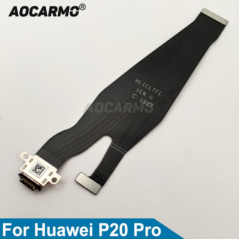 Aocarmo Type-C Usb-poort Opladen Charger Dock Connector Flex Kabel Voor Huawei P20 Pro