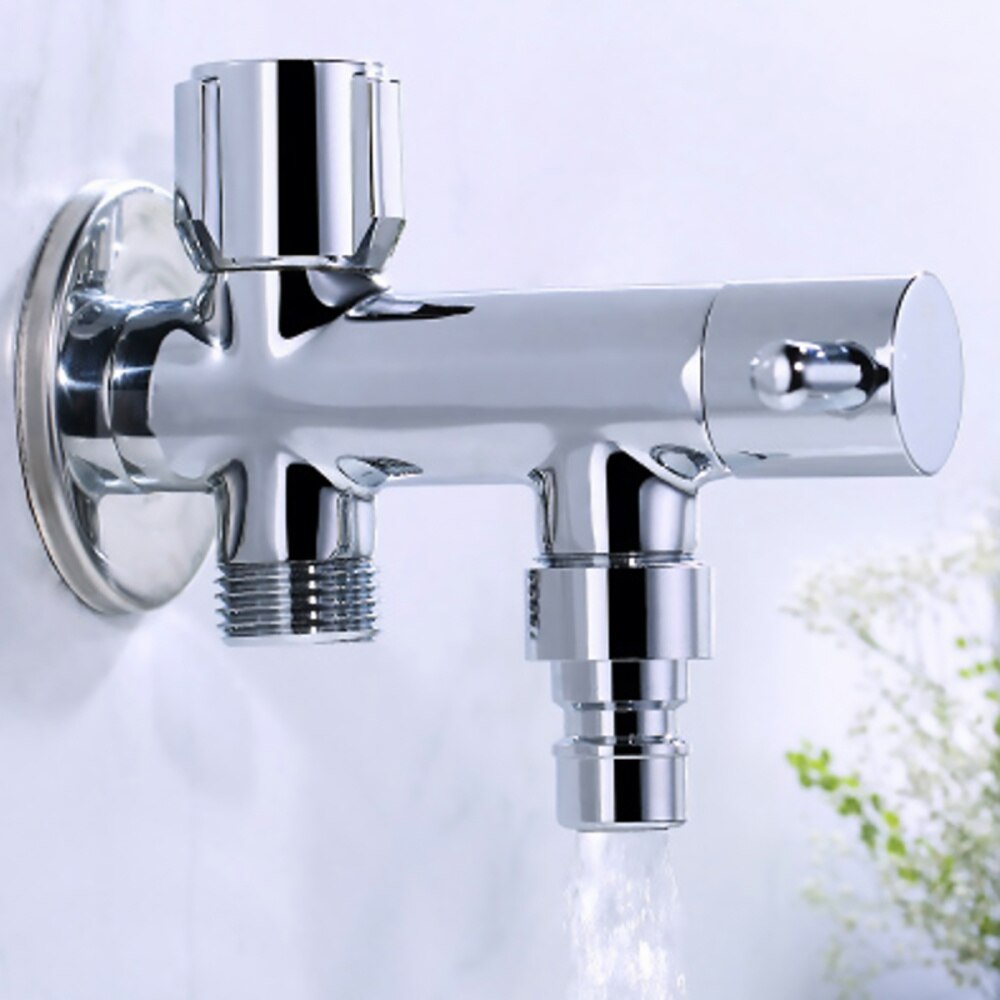 1PC Shower Angle Valve Durable Tee Connector Toilet Bidet Shower Faucet 3 Way Water Separator Shower Diverter Valve