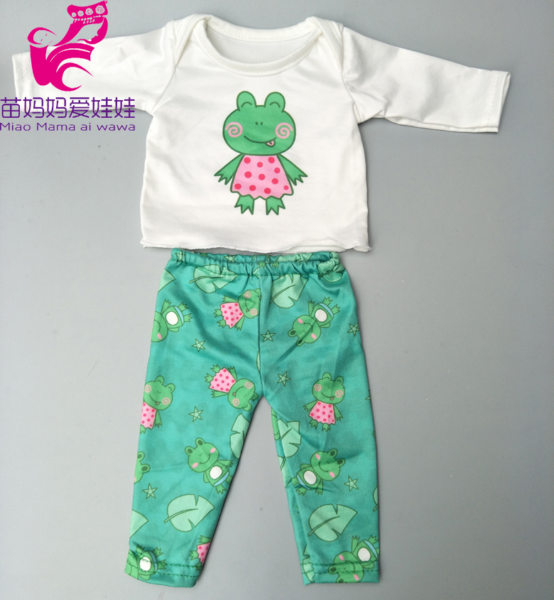 4 En 1 Conjunto de ropa deportiva + camisa + Pantalones + gorra de béisbol set para bebé recién nacido de 43cm muñeca niña para 18 pulgadas conjunto de ropa de muñeca: 11