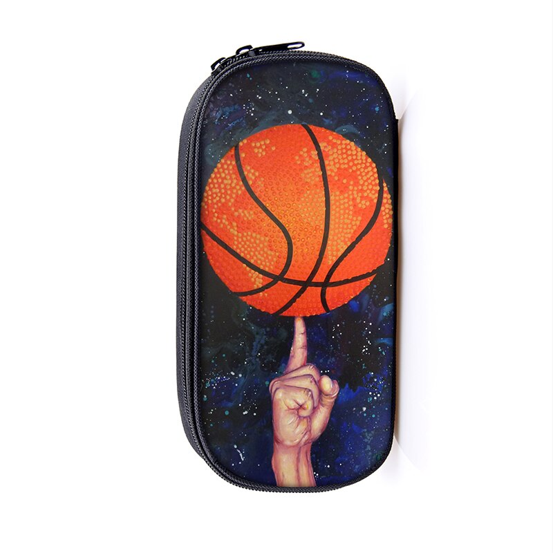 Basketbal Print Cosmetische Case Potlood Tas Jongens Meisjes Schooltassen Kids Stationaire Tas Kinderen Pennenbakje Schoolbenodigdheden Tas: dqbbbastc05cw