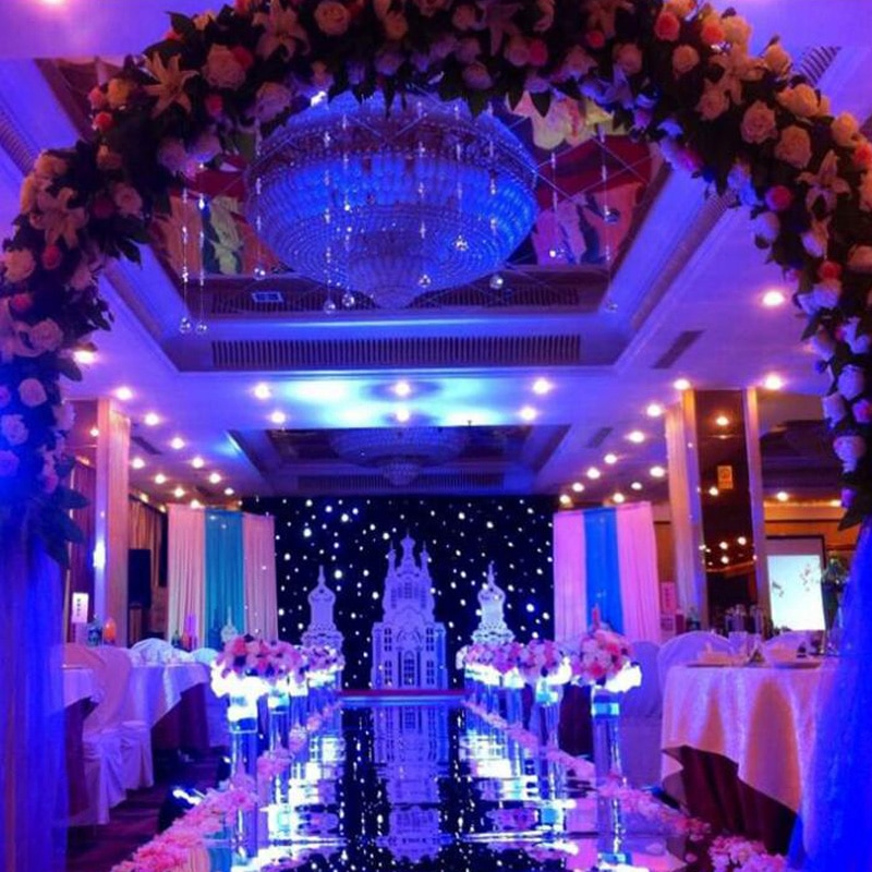 Tapete espelhado para casamento, decorativo para festa de casamento, 100mm de espessura, palco e corredores de 0.12 cm x 10m