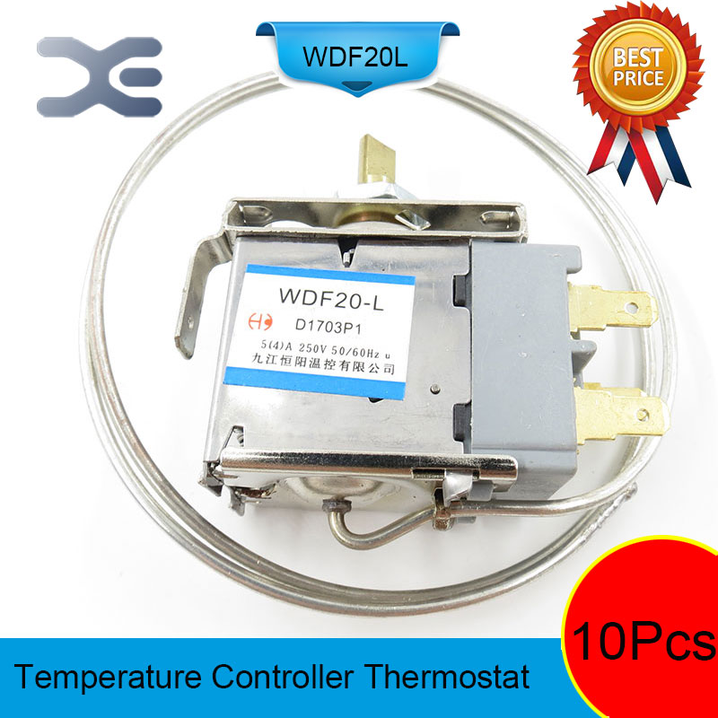 10Pcs Thermostat Frigo Refrigerator Spare Parts Thermostat Repairing Refrigerators WDF20-L 250V