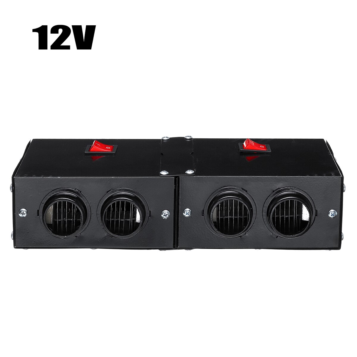Chauffage de voiture 1000W 12V/24V 4 trous chauffage de stationnement pare-brise dégivreur PTC voiture ventilateur réchauffeur d'air température constante chauffage
