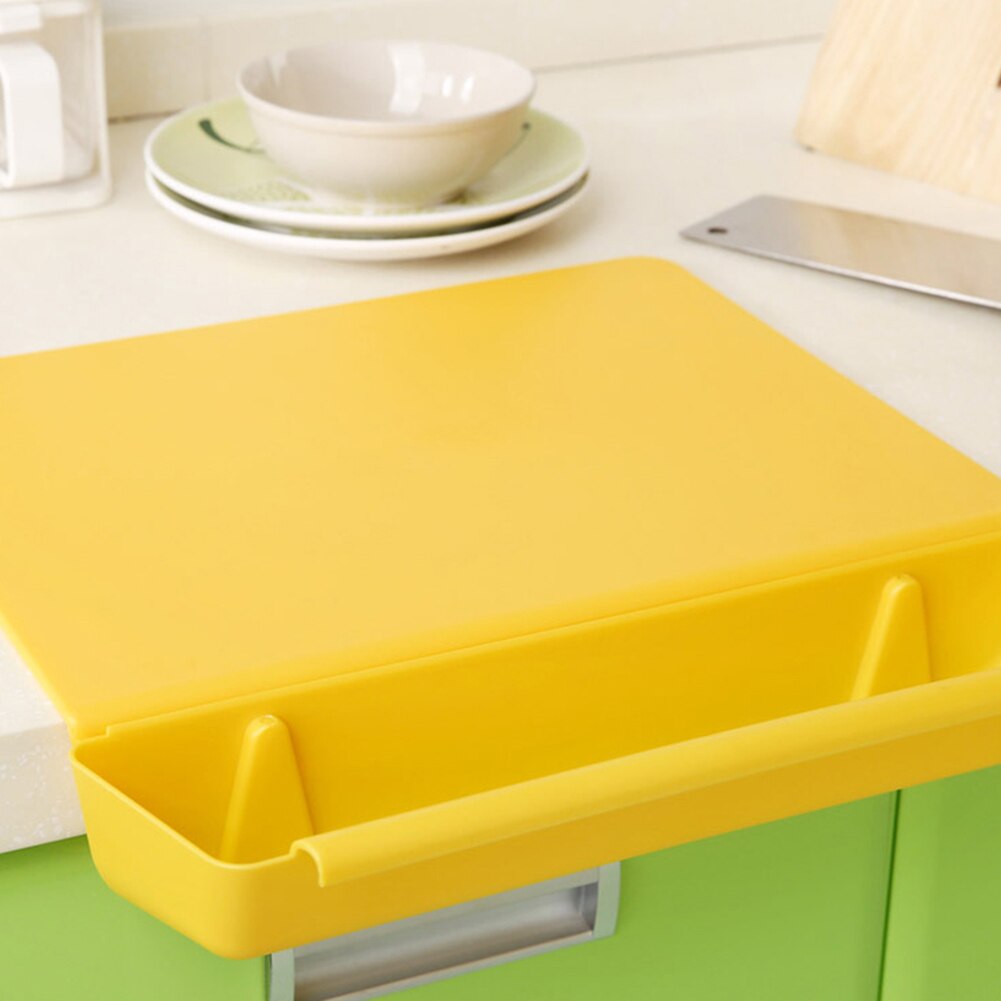 2 in1 Chopping Board Frosted Kitchen Cutting Board with Slot Cutting Vegetable Meat Tools Kitchen Stuff Accessories