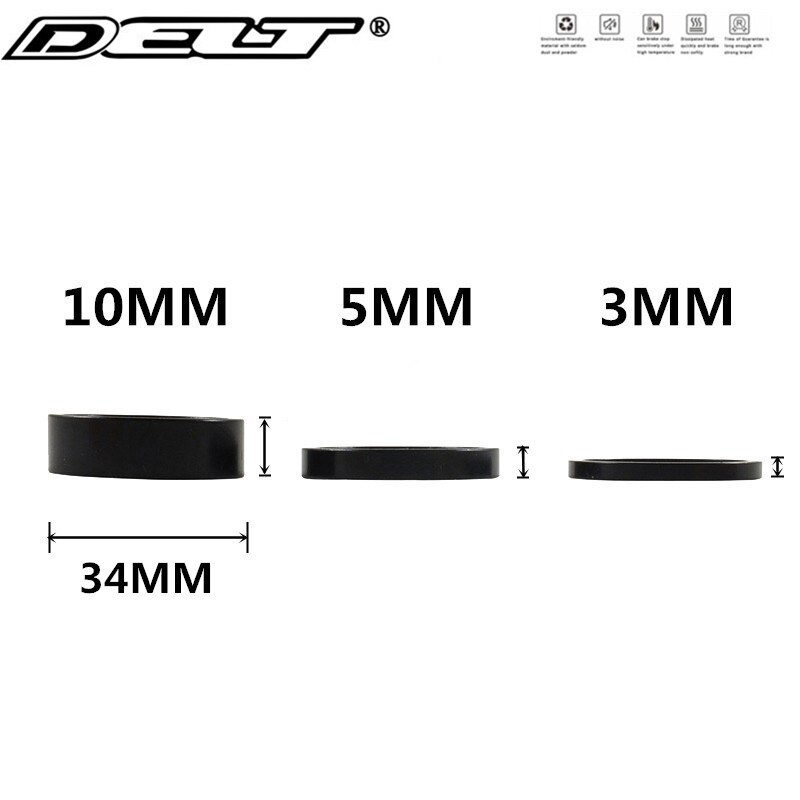 5/10 stk cykel forgaffel vaskemaskine mtb mountainbike aluminiumslegering headset afstandsring pakning ring 2/3/5/10mm cykeltilbehør