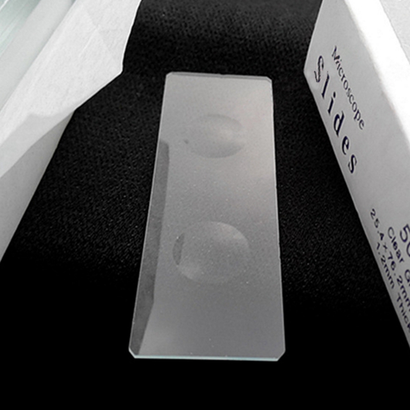 5PCS Reusable 1" x 3" Laboratorial Double Concave Biological Microscope Blank Glass Slides Lab Consumables for Liquid Specimen