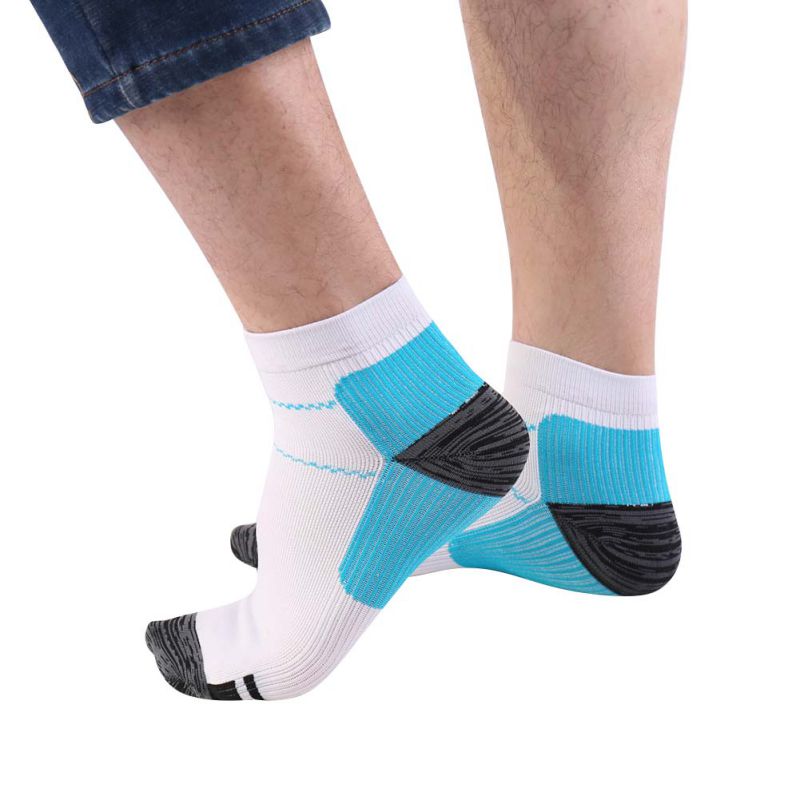 Calcetines deportivos transpirables para fascitis Plantar, calcetín de compresión para aliviar el dolor en el arco del talón, ropa deportiva, 2 uds.
