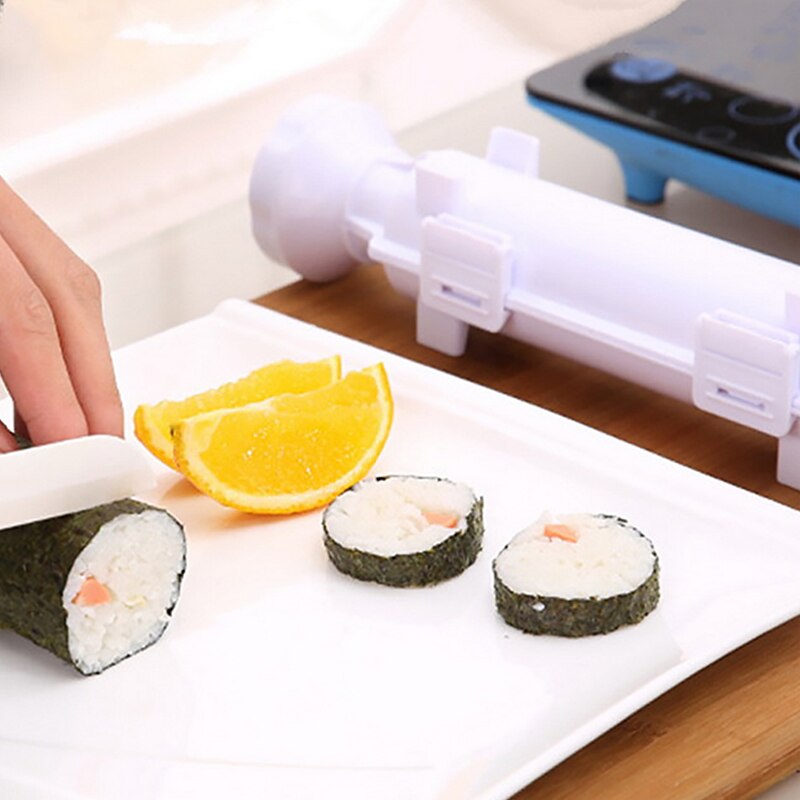 Máquina para hacer Sushi, molde de arroz, Sushi Bazooka, herramienta de rodamiento de carne de verduras, cocina, Sushi, Onigiri