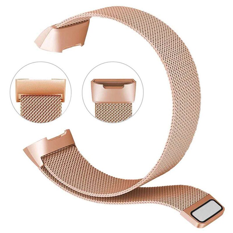 10 stuks adapter roestvrij staal vervanging 1:1 voor fitbit charge 3 4 band diy connector band polsband accessoires 5 paar
