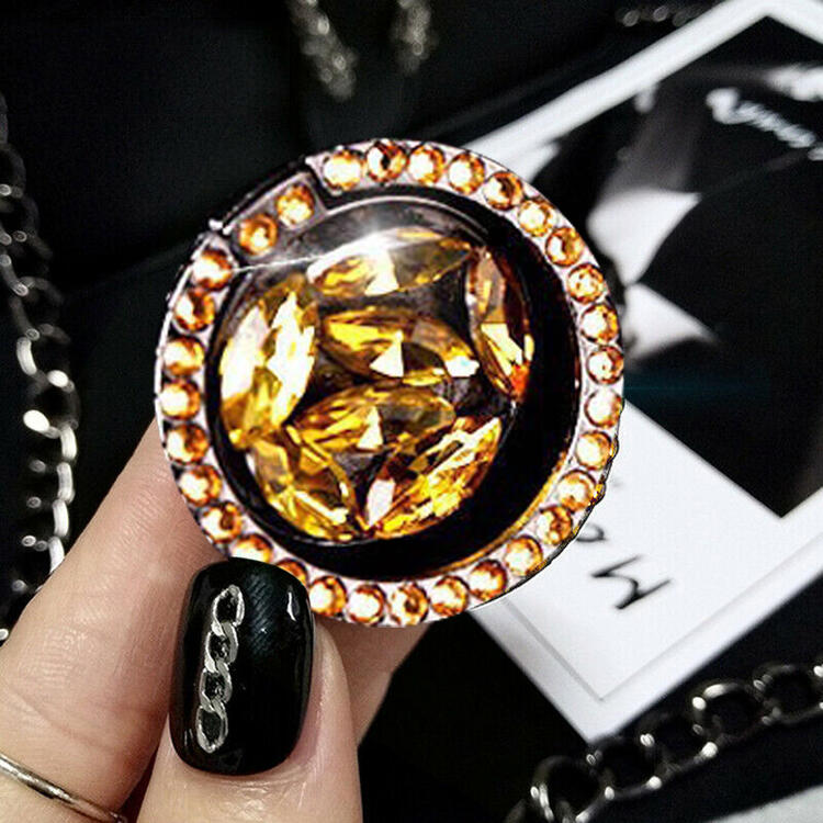 Glitter Diamond Finger Grip Ring Holder Stand Mount Bracket For iPhone Huawei Samsung Xiaomi Redmi Universal Mobile Cell Phone: Gold