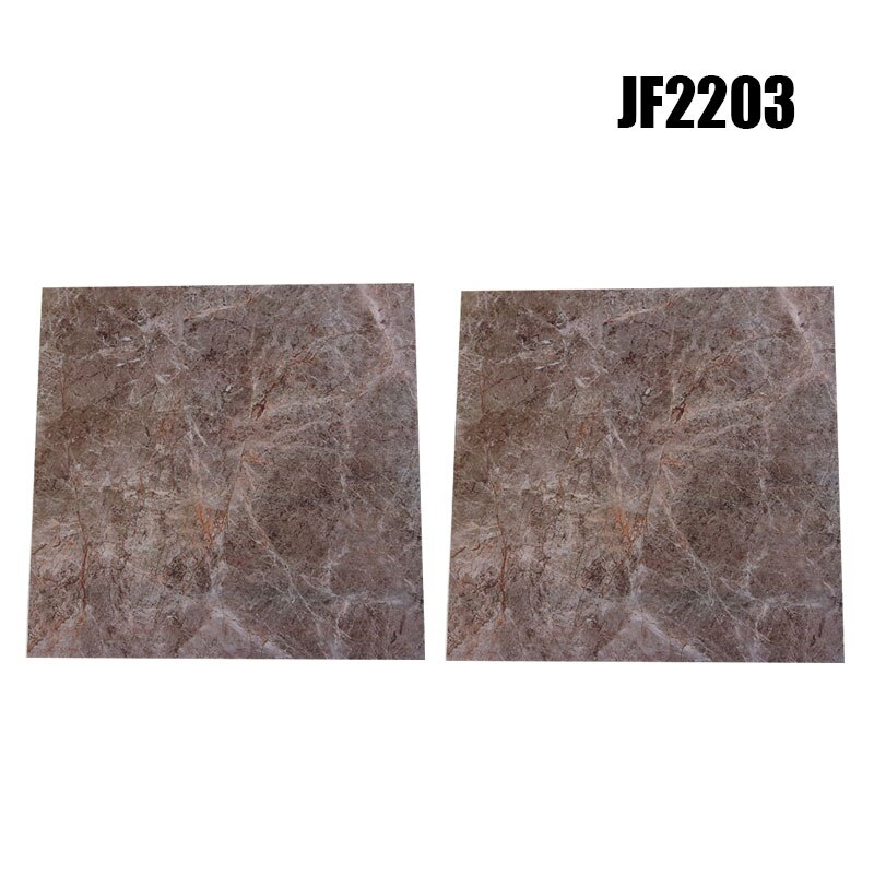 2Pcs Marble Grain Tile Stickers Waterproof Self-Adhesive PVC Wall Floor Stickers Wallpapers for Home Decor 30x30cm QJS S: jf2203