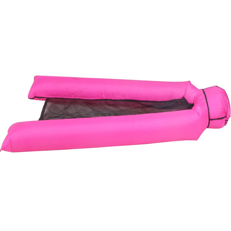 Summer Water Foldable Lazy Inflatable Sofa Floating Bed Row Pool Lounge Float Floatys for Pools Floating Water Pad Mat: Rosy