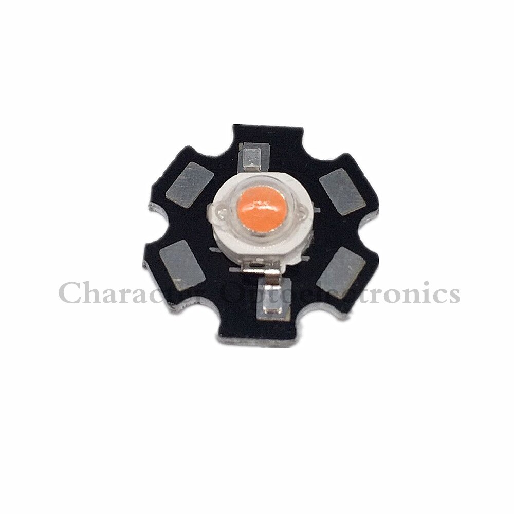 50pcs/lot 1w/3w/5w full spectrum led grow chip , led grow lights ,broad 400nm-840nm led diode for indoor Not PCB/with PCB star