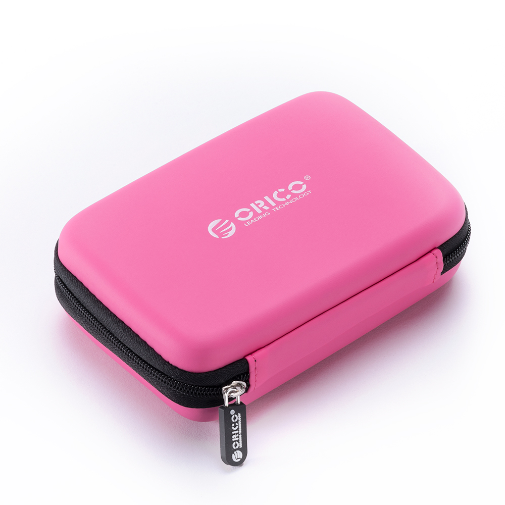 ORICO Caja para HDD de 2,5 pulgadas, bolsa para disco duro portátil para disco duro externo, caja para HDD portátil, protección de almacenamiento, negro/rojo/azul