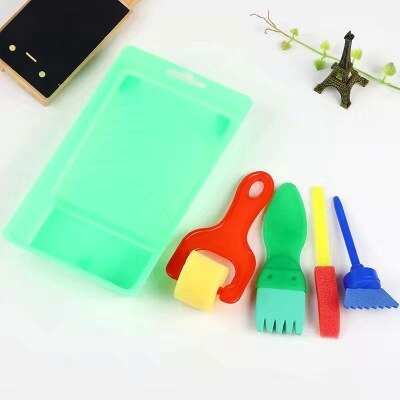 FAI DA TE Rullo di Vernice Pennello Manico In Plastica pennello Spugna Kid Art Star Craft Strumento di Pittura Precoce Educazione Giocattolo di Disegno Per I bambini regalo: VIOLA