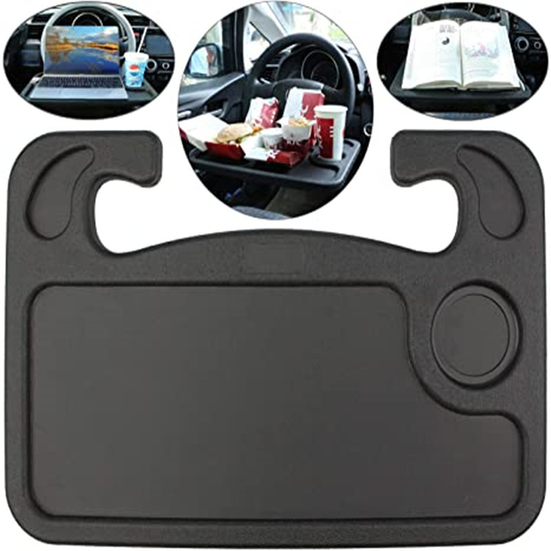 Universele autotafel stuurwiel eettafel werkkar drank- en koffiehouder dienblad laptop computer bureau standaard zittafel autoaccessoire