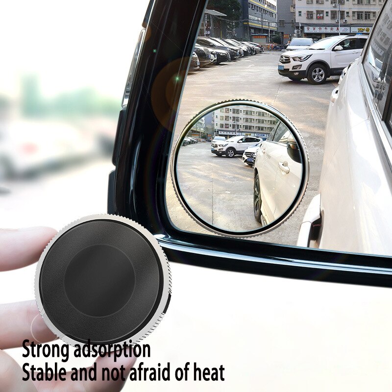 360degree adjustable adsorption blind spot mirror adjustable rotating round car rear view auxiliary blind spot mirror auto parts