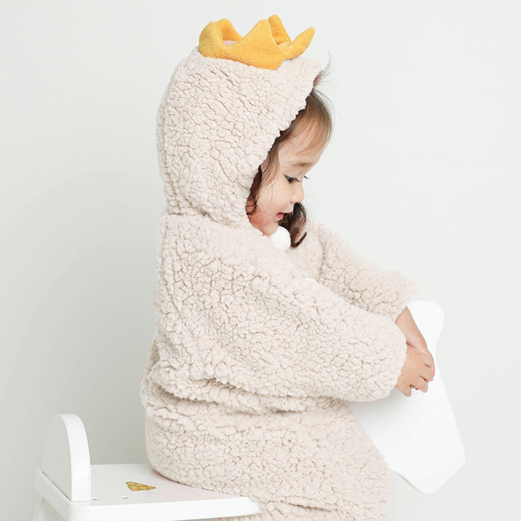 0-1y infantil bebê macacão meninos meninas dos desenhos animados dinossauro com capuz crianças velo bodusuits hoodies crianças engraçado macacão roupas quentes macacão