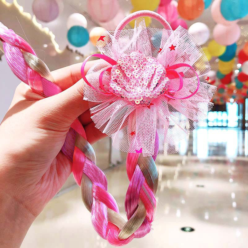 Haargummis mit einhorn-motiv für mädchen, süße bunte proücken, pferdeschwänze, prinzessinnen-haarschmuck, haaraccessoires für freundlicher: 8 spitzenmuscheln