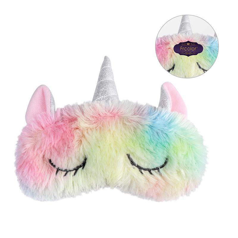 Øyemaske sove øyedeksel lapp iskrem myk søt enhjørning øyelokk sovemaske til å sove daglig brukpå pilsner