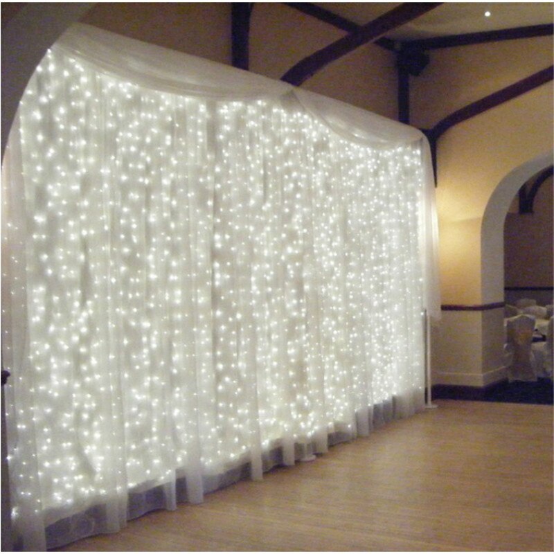 3x1/3x2/3x3/6x3M LED Icicle Curtain String Lights Christmas Fairy Light garland Outdoor Home For Wedding/Party/Garden Decoration