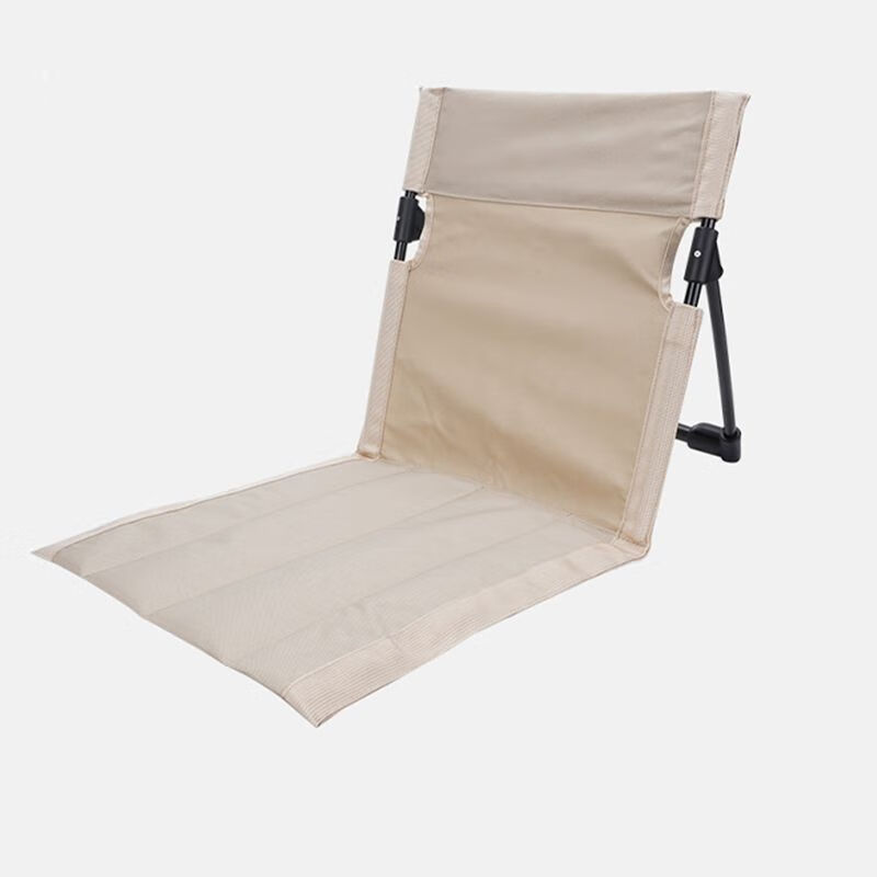 1pc foldbare campingstole udendørs have park enkelt doven stol ryglæn hynde picnic camping foldbar rygstol strandstole: Buff