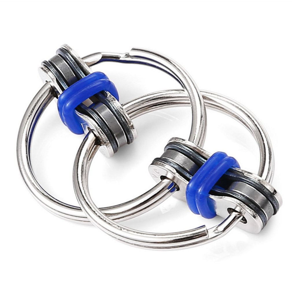 Heavy duty Key Ring Mini Hand Spinner Finger Key Attachment Great Fun For ADHD Autism Anxiety Reduce Stress Magic