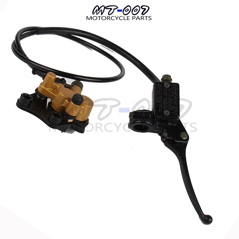 Hydraulic Front Disc Brake Assy Brake Lever Master Cylinder Set Brake Hoses 1100mm Length Dirt Pit Bike