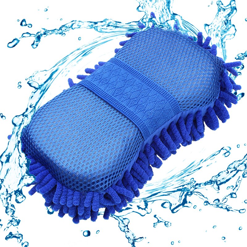 Esponja de microfibra para lavado de coche, plumero para limpieza de detalles, cepillos de lavado multifunción, plumero