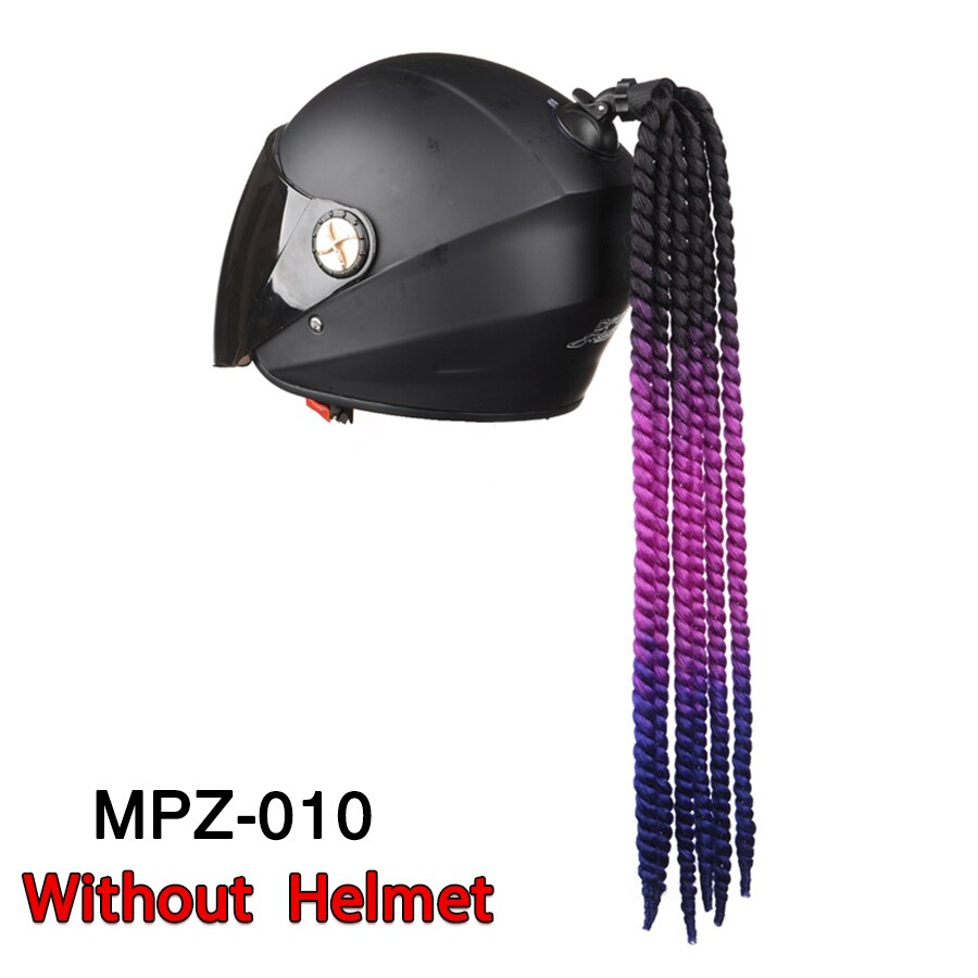 Casque de moto à tresses, queue de cheval tressée, pour Motocross, accessoires de décoration de cheveux: mpz-010
