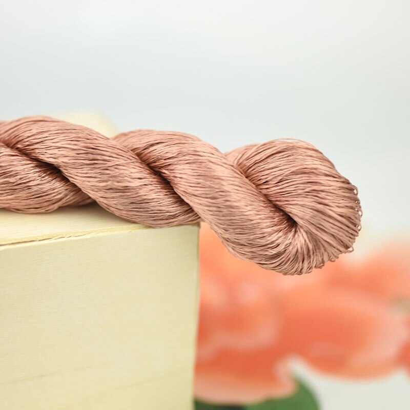 silk embroidery thread / 100% silk thread /hand embroidery embroider cross stitch/pine nut brown: 2