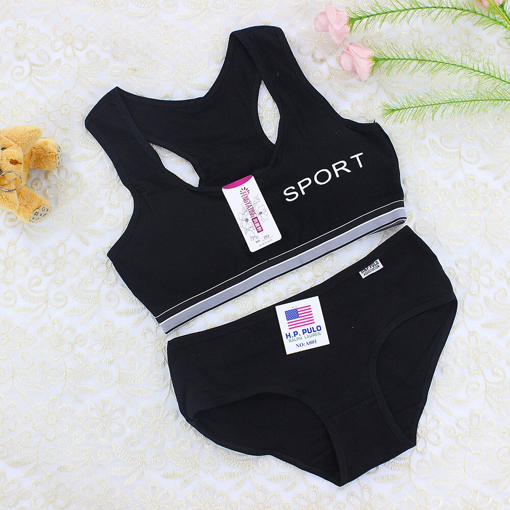 Teenager Mädchen Unterwäsche Mädchen Unterwäsche Junges Mädchen Höschen und Bh Set Mädchen Sport Bh Teen Dessous 8-15Years: 3