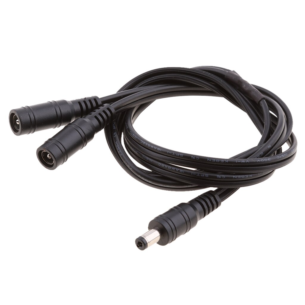 5.5mmx2.1mm 1 Female to 2 Male DC Power Splitter C... – Vicedeal