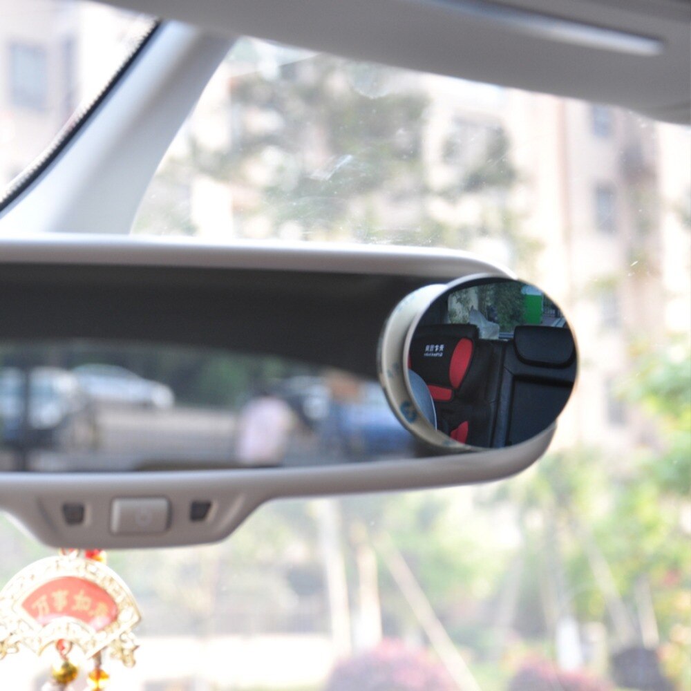 1pair,Free Ship,Round Anti-Glaring, Shatter-Proof,Frameless Blind Spot Mirror,2 Way Use: Fixed Or 360 Degree Adjust,3M Taped